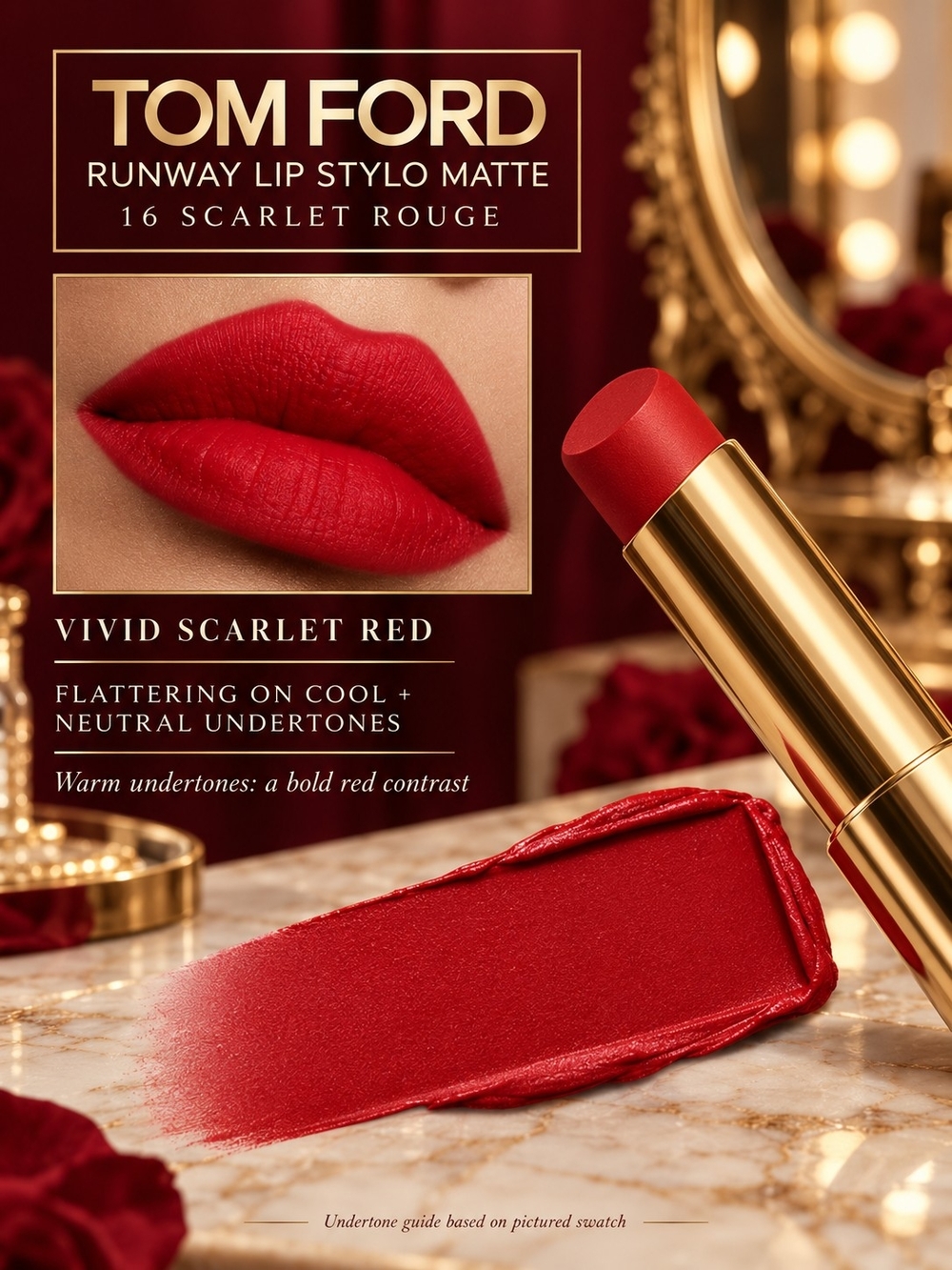 Tom Ford 16 Scarlet Red Lip Stylo Matte